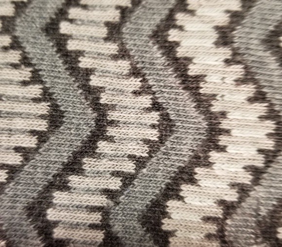 New OZONE SOCKS Black Grey Train Track Stripes - Picture 6 of 6